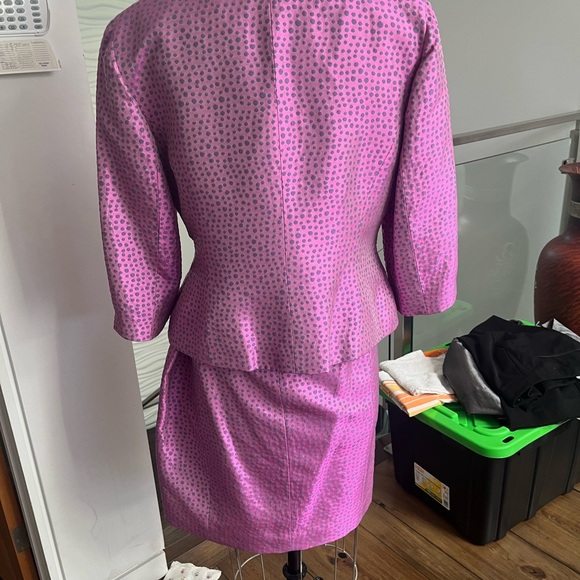 noviello bloom pink/ blue vintage suit size 14 - Picture 4 of 5